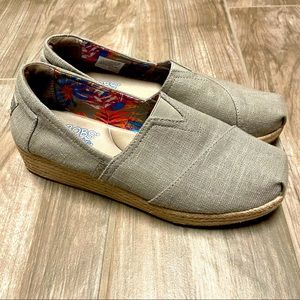 Bobs from Skechers Memory Foam Espadrille Wedge